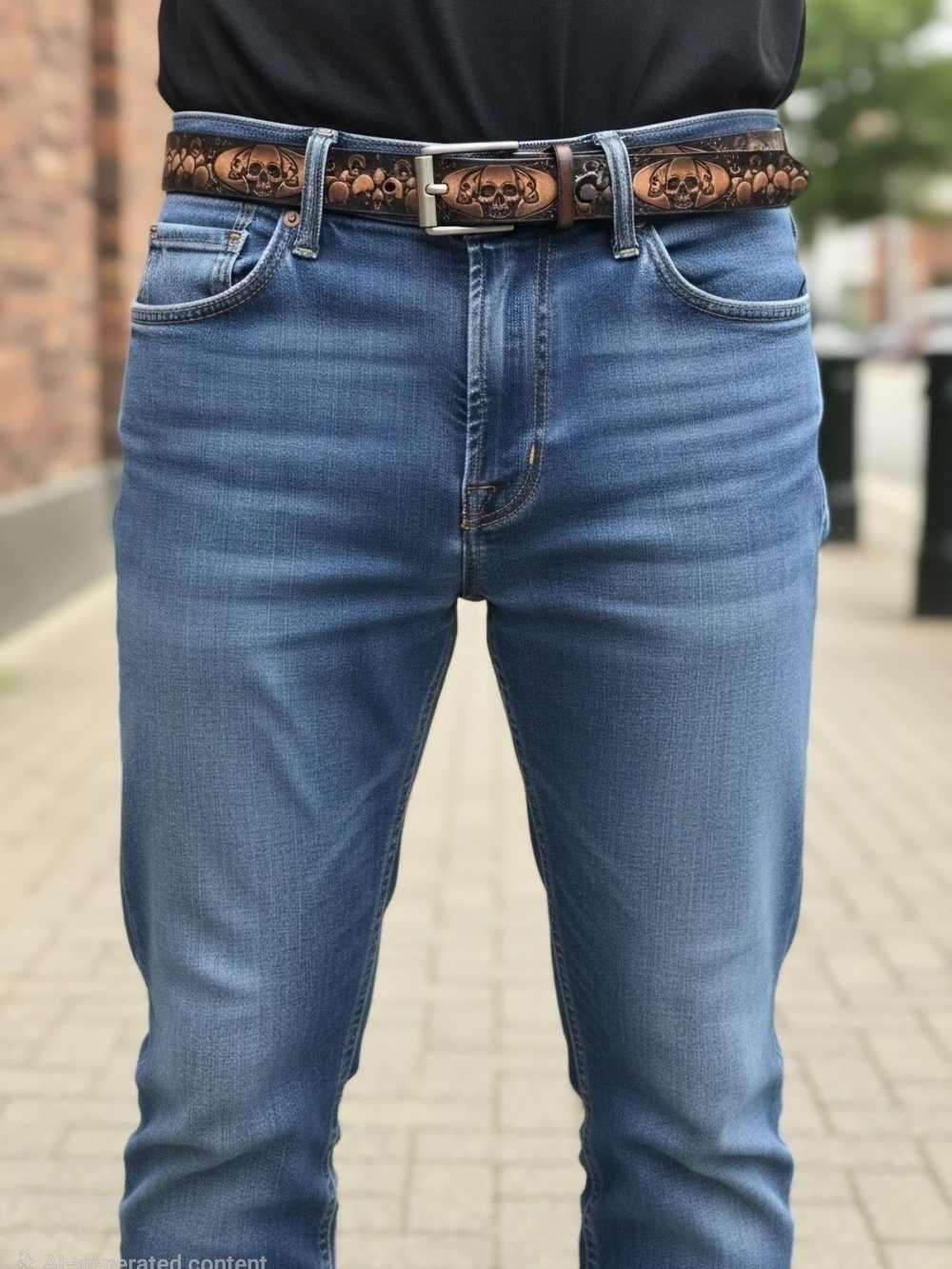 Men's Blue Slim Fit Jeans - Unbranded